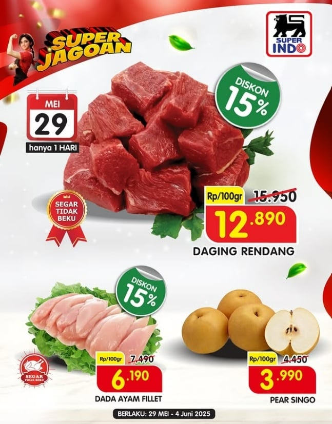 Promo Superindo terbaru 29 Mei 2025. (Instagram)