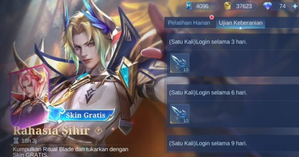 Ilustrasi skin Special gratis di MLBB. (Suara.com/ Rezza Rachmanta)