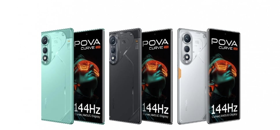 Tecno Pova Curve 5G jadi HP midrange murah anyar. (Tecno)
