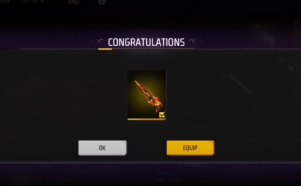 Skin M1887 Incendium Burst di Free Fire. (ist)