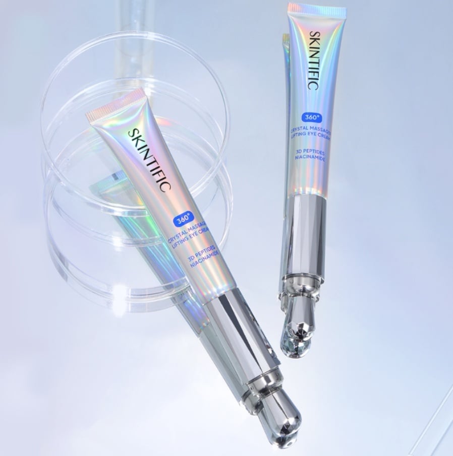 SKINTIFIC 360° Crystal Massager Lifting Eyecream. (Skintific)