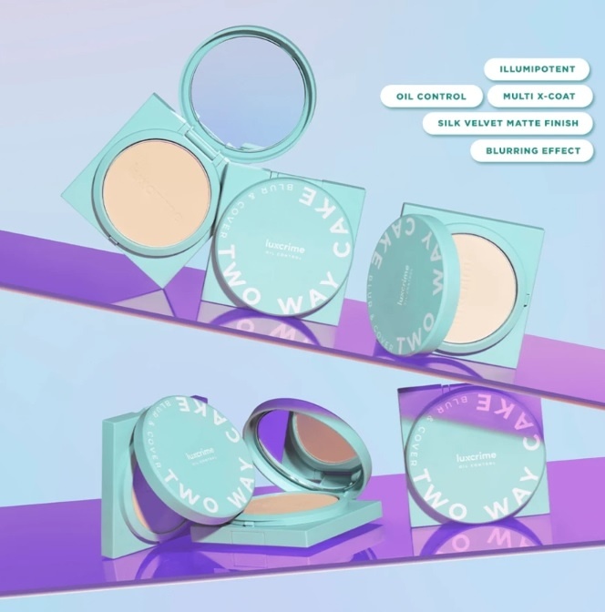 Luxcrime Blur & Cover Two Way Cake Oil Control (Shopee)