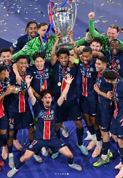 Paris Saint-Germain (PSG) akhirnya berhasil menorehkan sejarah baru dalam dunia sepak bola Eropa setelah meraih gelar juara Liga Champions untuk pertama kalinya. (IG PSG)