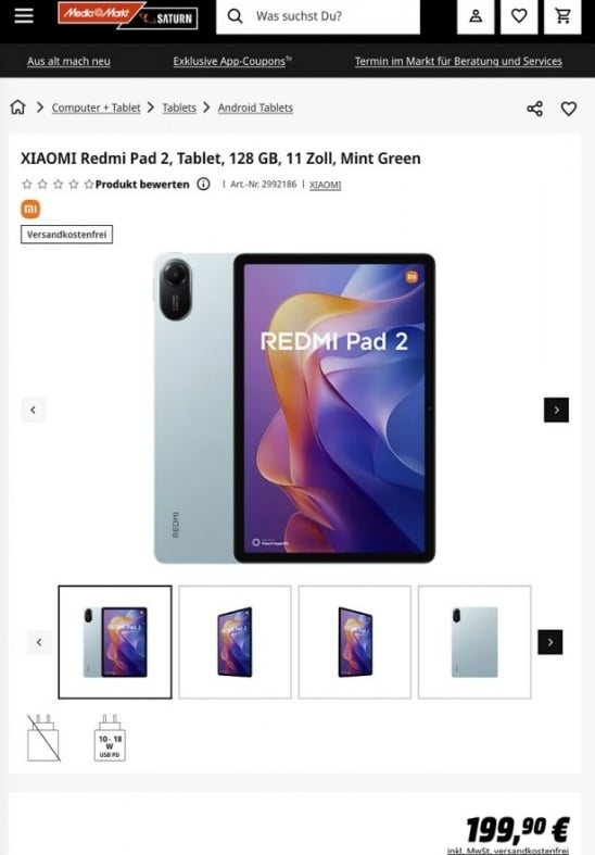Penampakan Redmi Pad 2. (Xiaomi via Phox France)