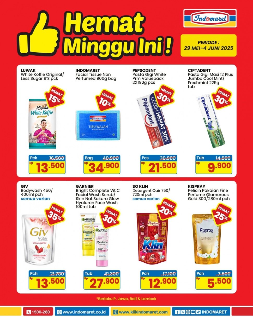 Promo Indomaret hari ini, Selasa, 3 Juni 2025 (Instagram/indomaret)