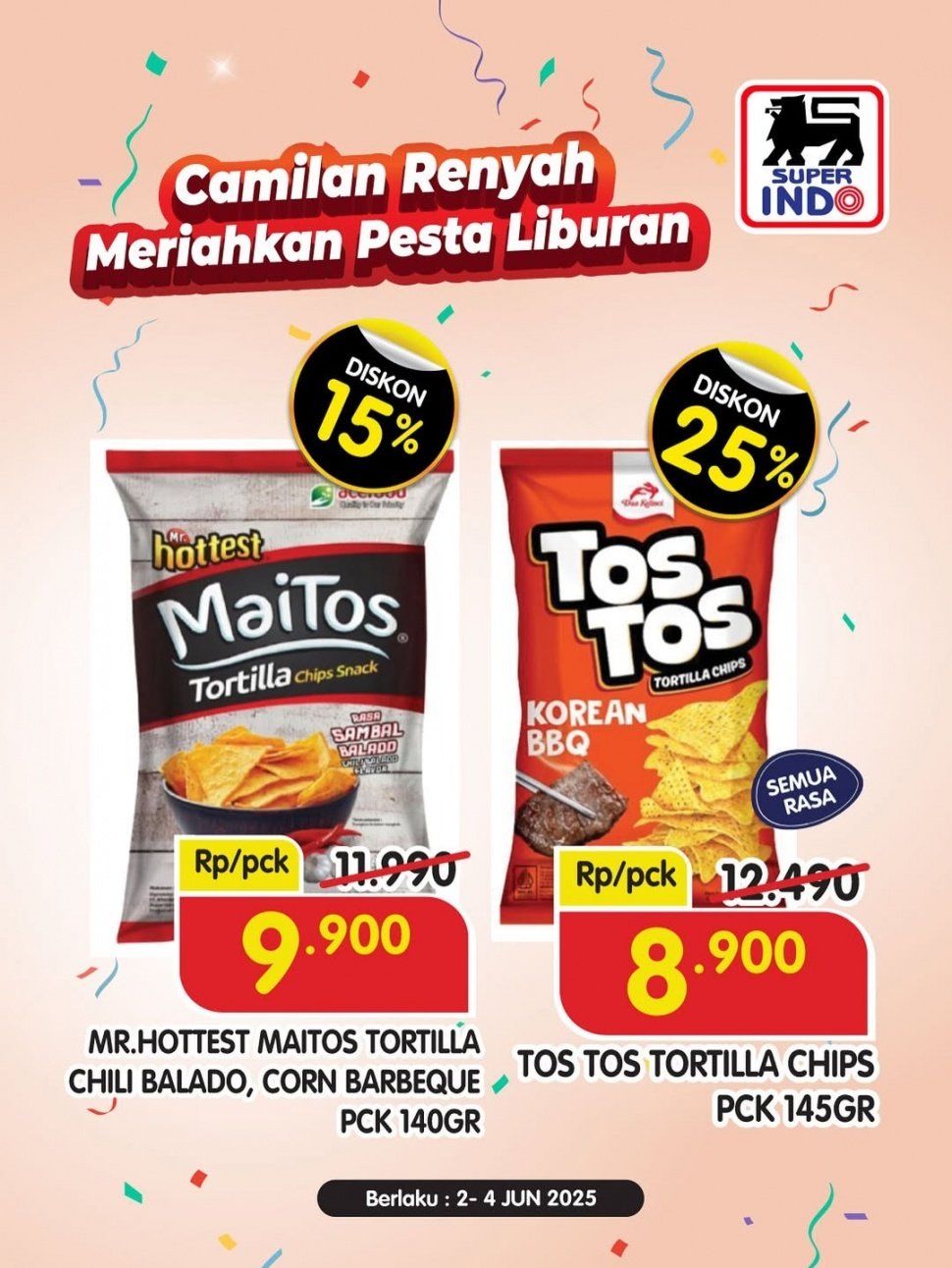 Promo Superindo hari ini, Selasa, 3 Juni 2025 (Instagram/infosuperindo)