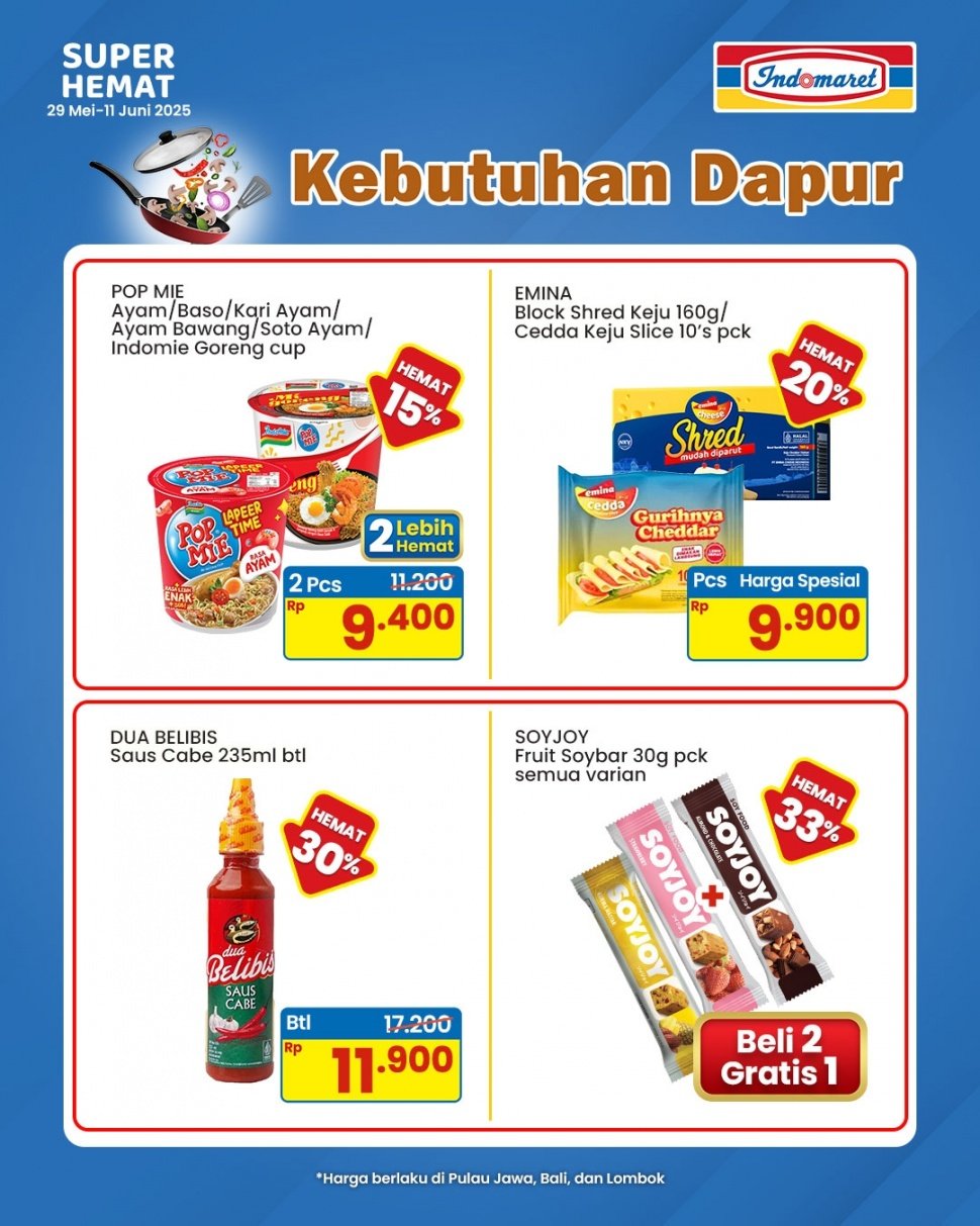 Kumpulan promo Indomaret hari ini, Rabu, 4 Juni 2025 (Instagram/indomaret)