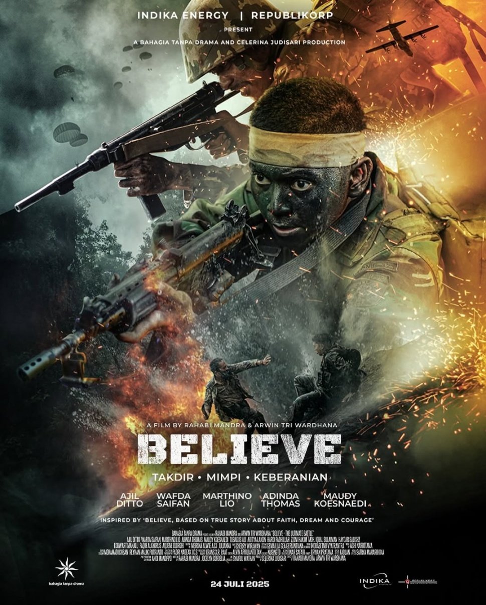Poster film Believe: Takdir, Mimpi, Keberanian. [Instagram]