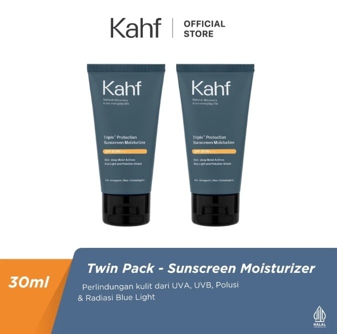 Kahf Triple Protection Sunscreen Moisturizer SPF 30 (Shopee)