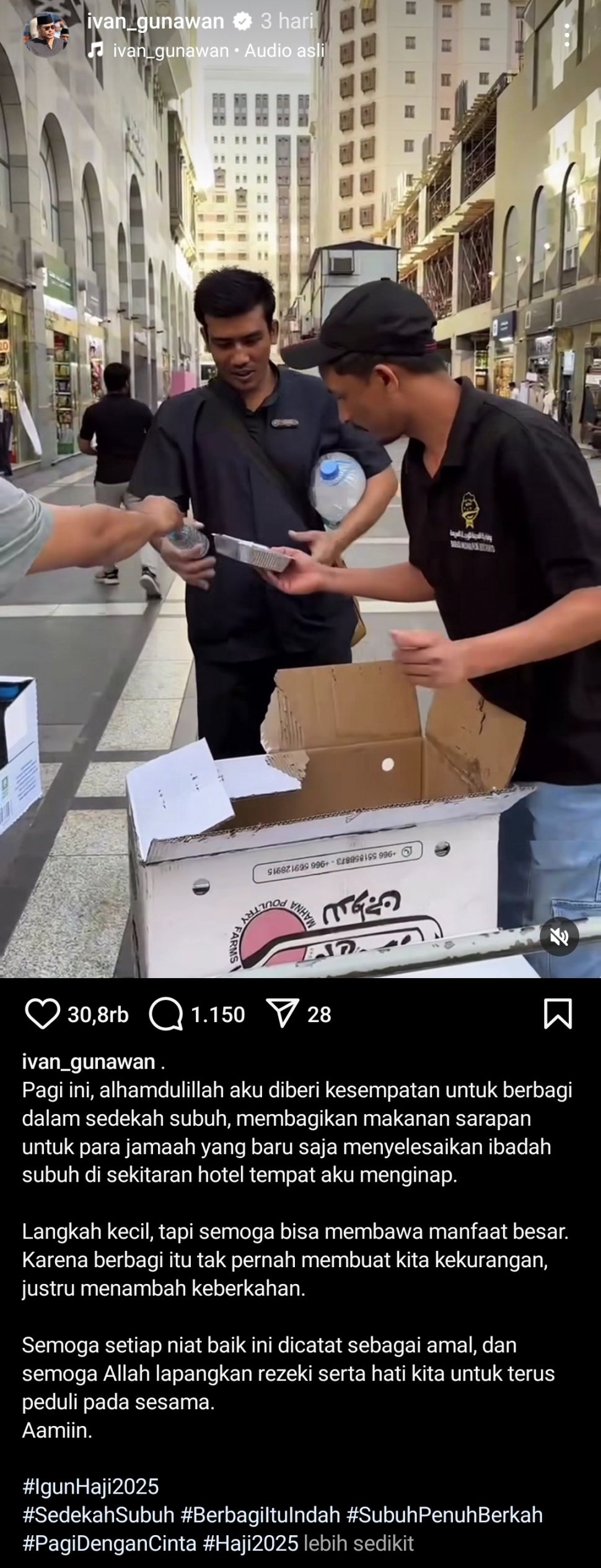 Potret Ivan Gunawan Jalani Ibadah Haji (Instagram.com/ivan_gunawan)