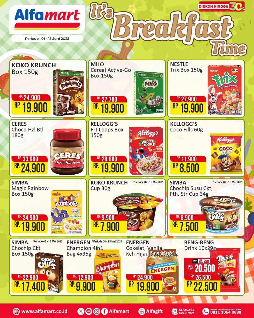 Promo Alfamart hari ini, Rabu, 4 Juni 2025 (Instagram/alfamart)