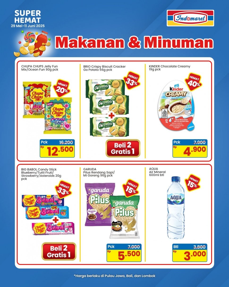 Kumpulan promo Indomaret hari ini, Rabu, 4 Juni 2025 (Instagram/indomaret)