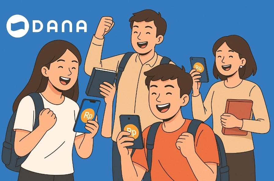 Ilustrasi hadiah link saldo DANA Kaget. [Dok Suara.com]