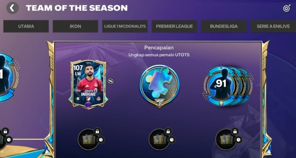 Pemain OVR 107 gratis di event UTOTS. (Suara.com/ Rezza Rachmanta)