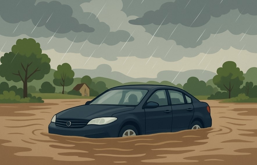 Mobil yang pernah terendam banjir umumnya mengalami kerusakan tersembunyi pada mesin, sistem kelistrikan, dan interior [Suara.com]