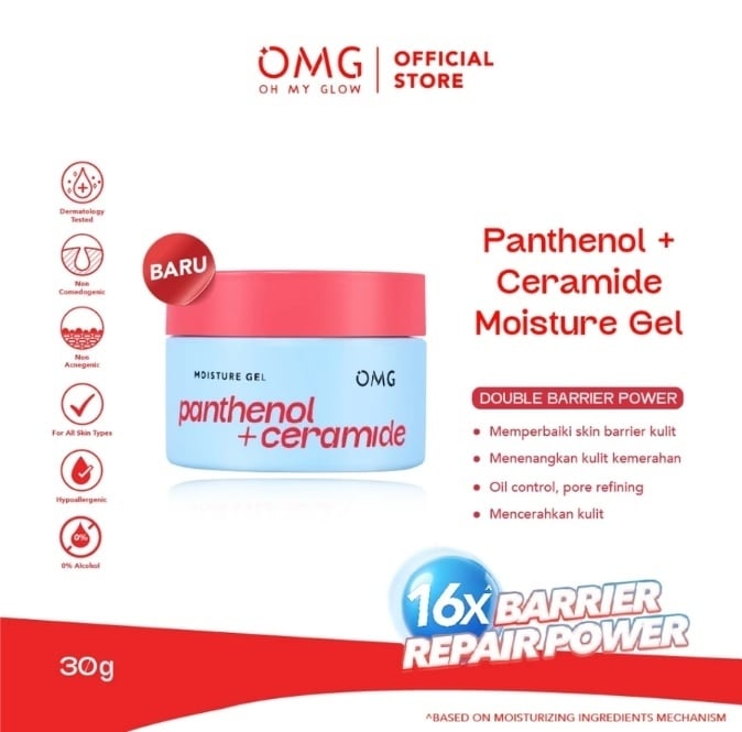 OMG Oh My Glow Panthenol + Ceramide Moisture Gel (Shopee)