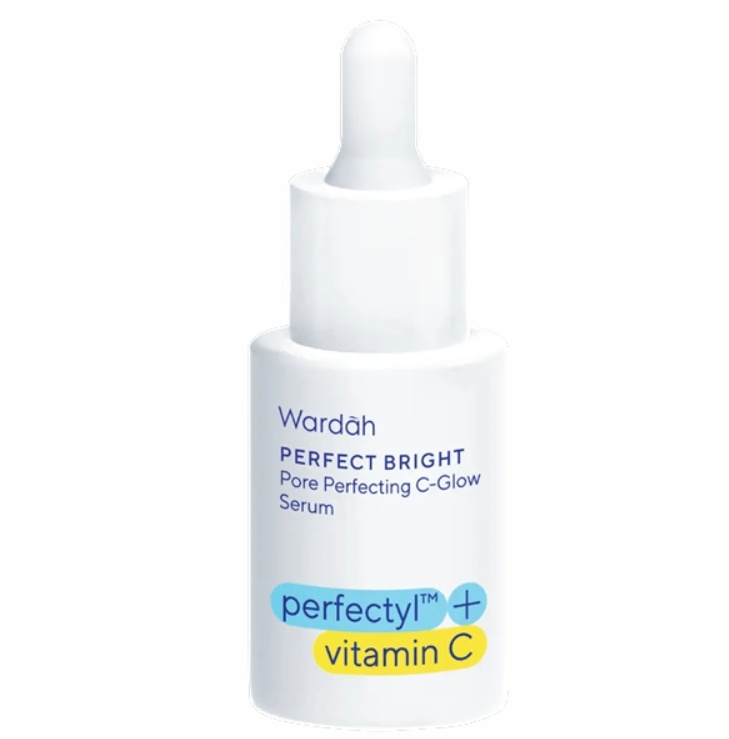 Wardah Perfectly + Vitamin C Pore Perfecting C-Glow Serum. (Wardah)
