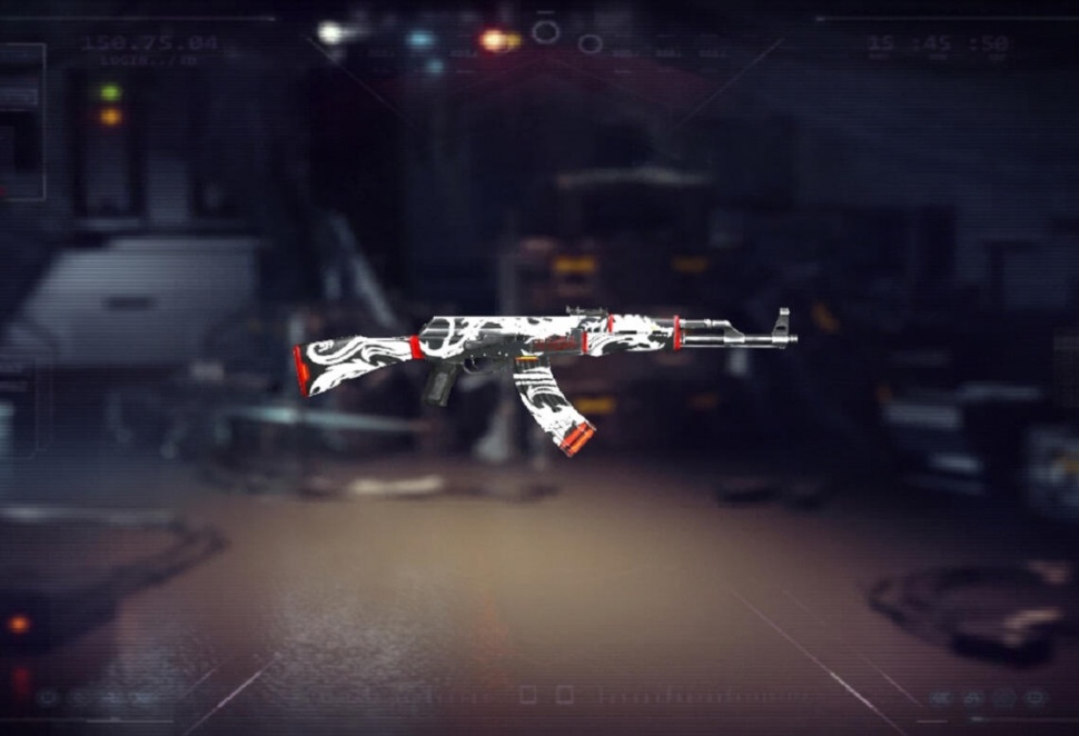 Skin AK47 Flaming Dragon Free Fire dari Kode Redeem Hari Ini. (Garena)