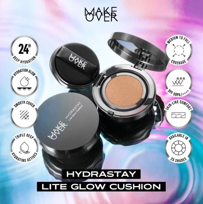 Make Over Hydrastay Lite Glow Cushion (Shopee)