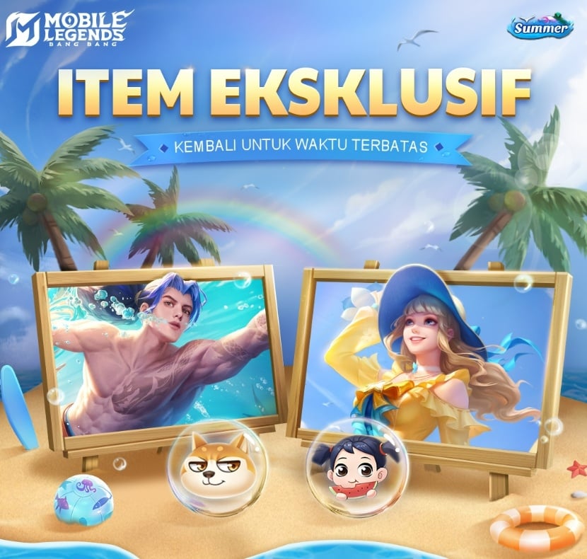 Ilustrasi item eksklusif di MLBB. (Instagram)