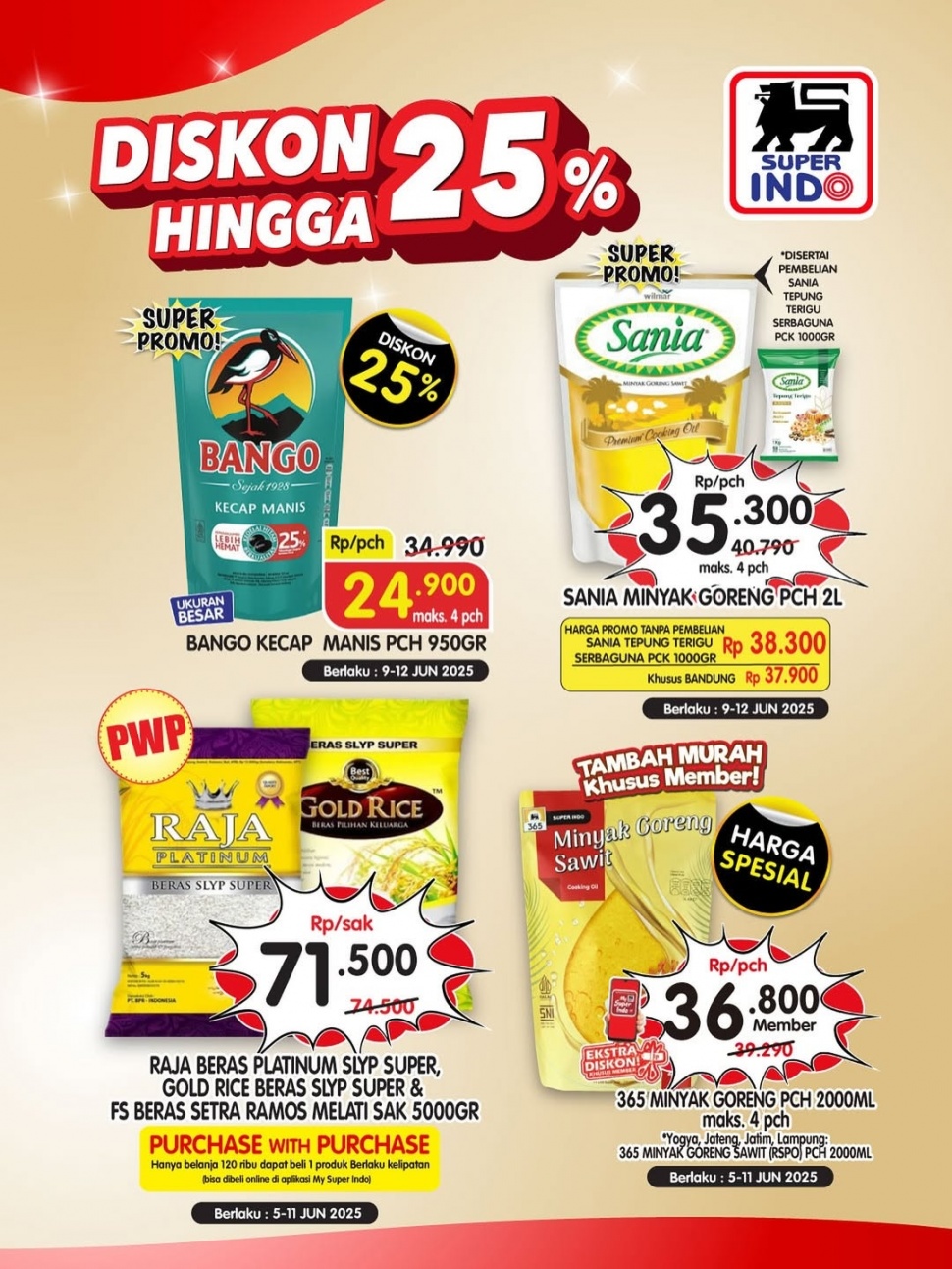 Promo Superindo yang mulai berlaku hari ini, Senin, 9 Juni 2025 (Instagram/infosuperindo)
