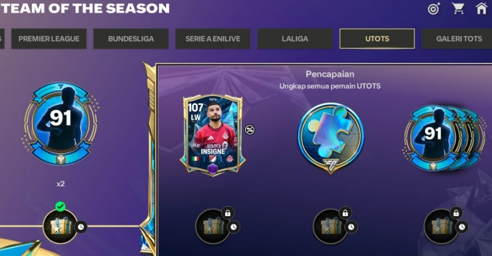 Banyak Pemain Gratis OVR 107 di FC Mobile. (Suara.com Rezza Rachmanta)