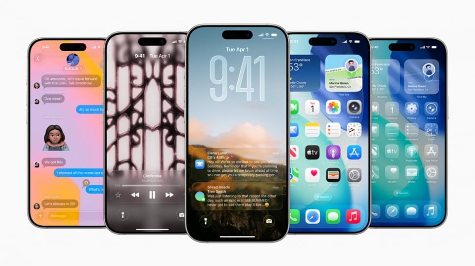iOS 26 diperkenalkan di WWDC 2025. (Apple)