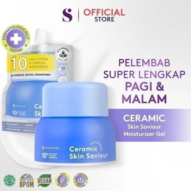 Somethinc Ceramic Skin Saviour Moisturizer Gel (Shopee)