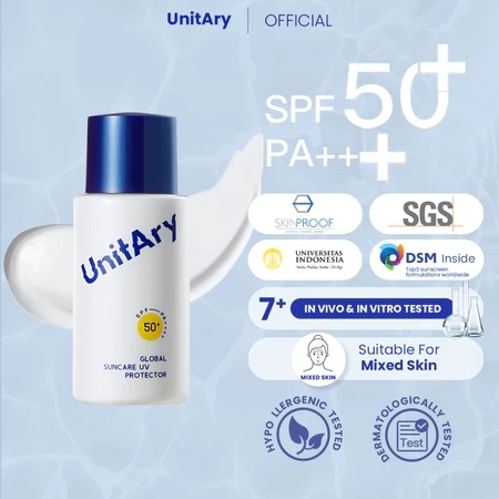 UNITARY Global GlowingSuncare Sunscreen UV Protector SPF 50+ PA++++ (Shopee)