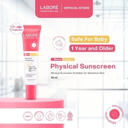 Labore Physical Sunscreen SPF 50 PA++++ (Shopee)