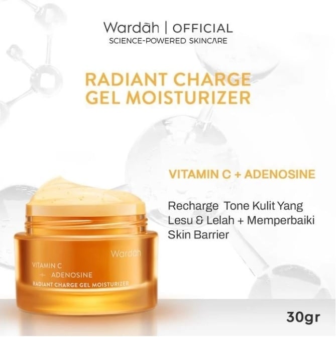 Wardah Radiant Charge Gel Moisturizer (Shopee)