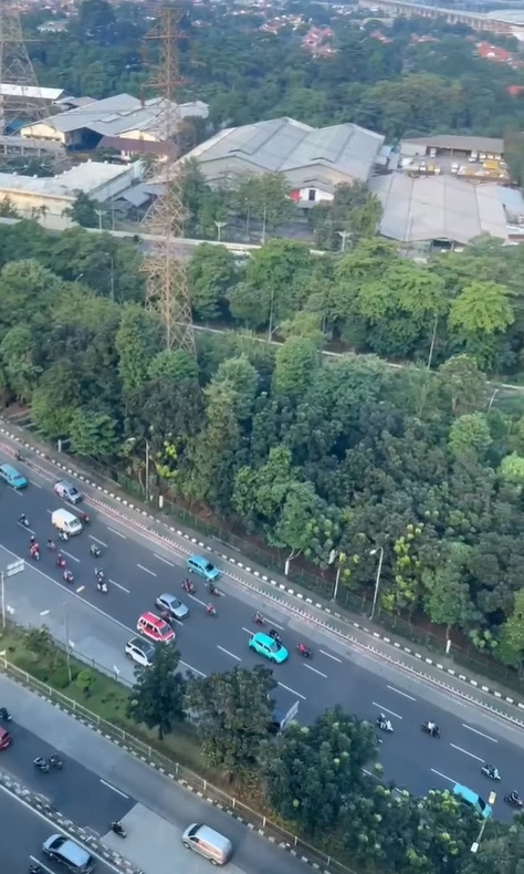 Pemandangan kota Jakarta dari kamar Best Western Premier The Hive. (Suara.com/Vania)