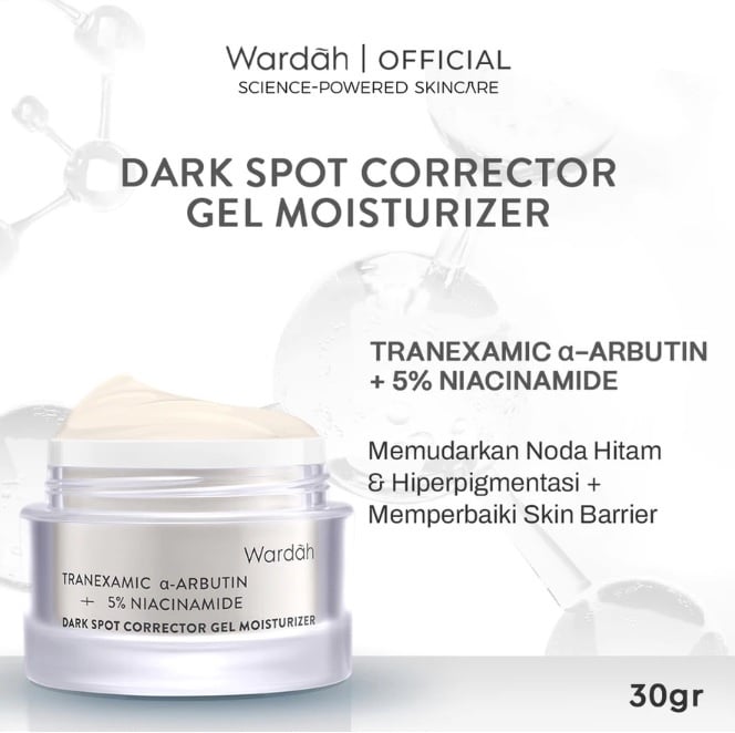 Wardah Dark Spot Corrector Gel Moisturizer (Shopee)