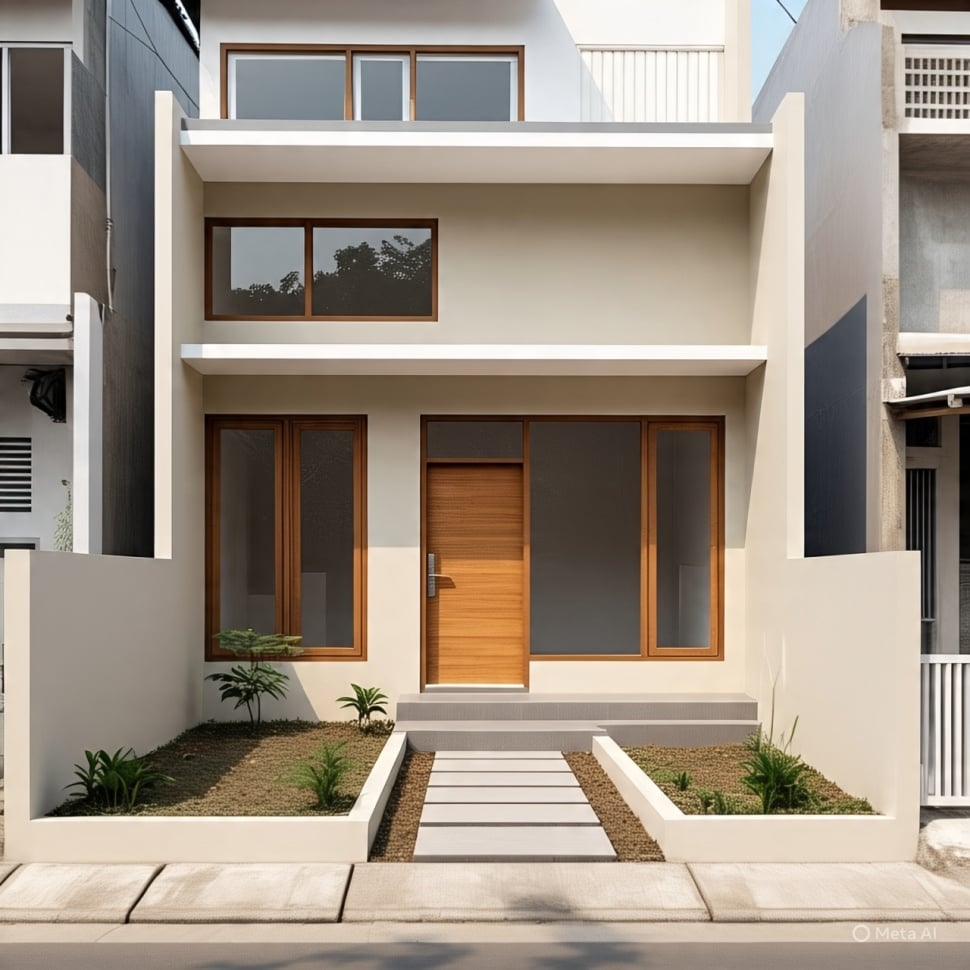 desain rumah subsidi minimalis tipe 36 (Meta AI)
