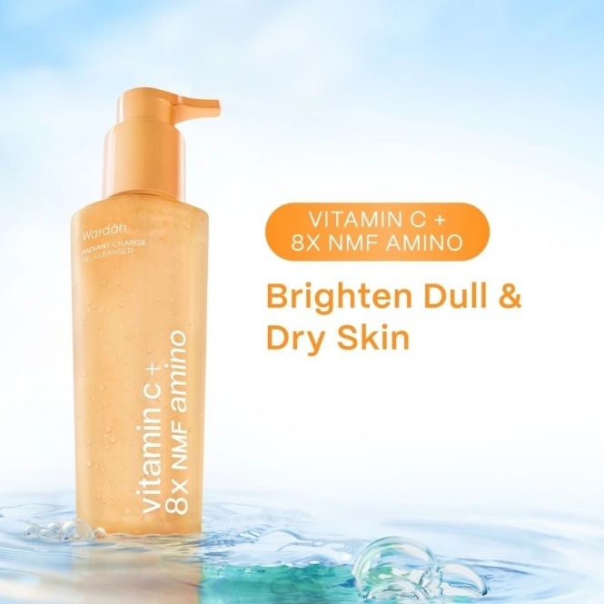 Wardah Amino Gel Cleanser Vitamin C + 8X NMF Amino (Shopee)
