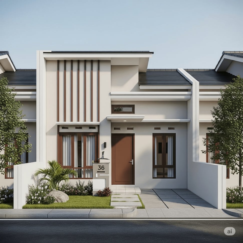 desain rumah subsidi minimalis tipe 36 (Gemini)