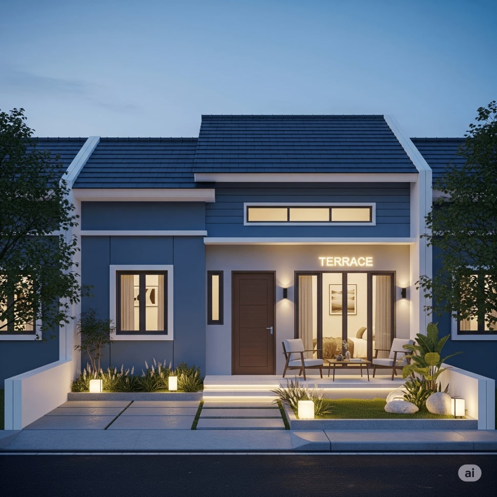 desain rumah subsidi minimalis tipe 36 (Gemini)