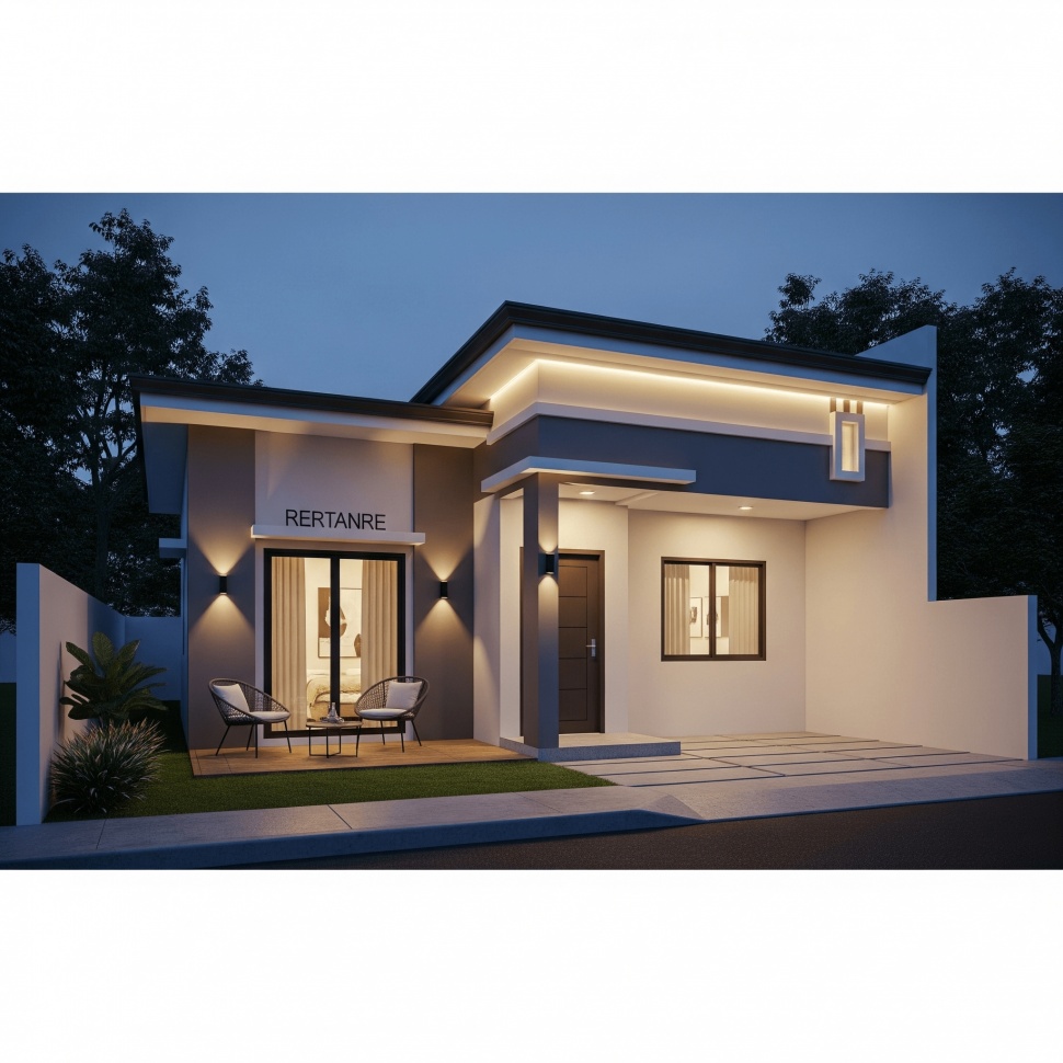 desain rumah subsidi minimalis tipe 36 (Gemini)