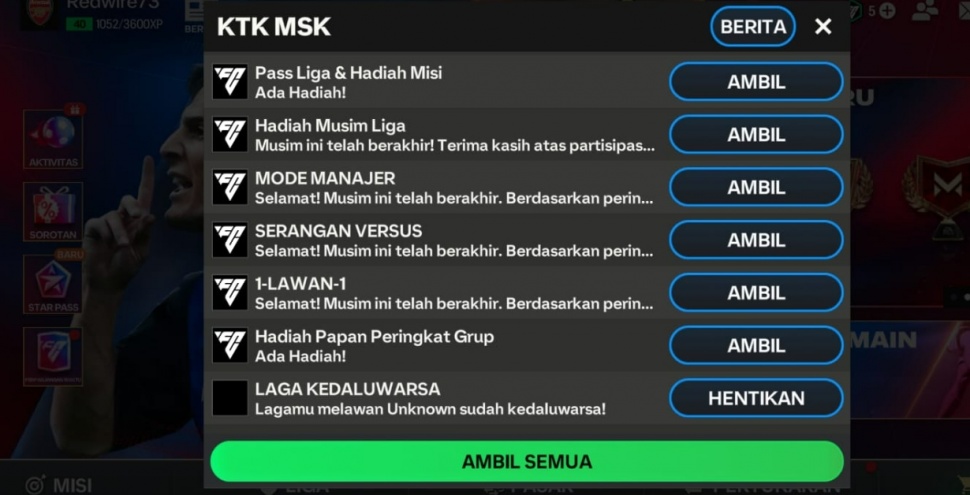 Update FC Mobile pada Juni 2025 menawarkan banyak hadiah. (Suara.com/ Rezza Rachmanta)