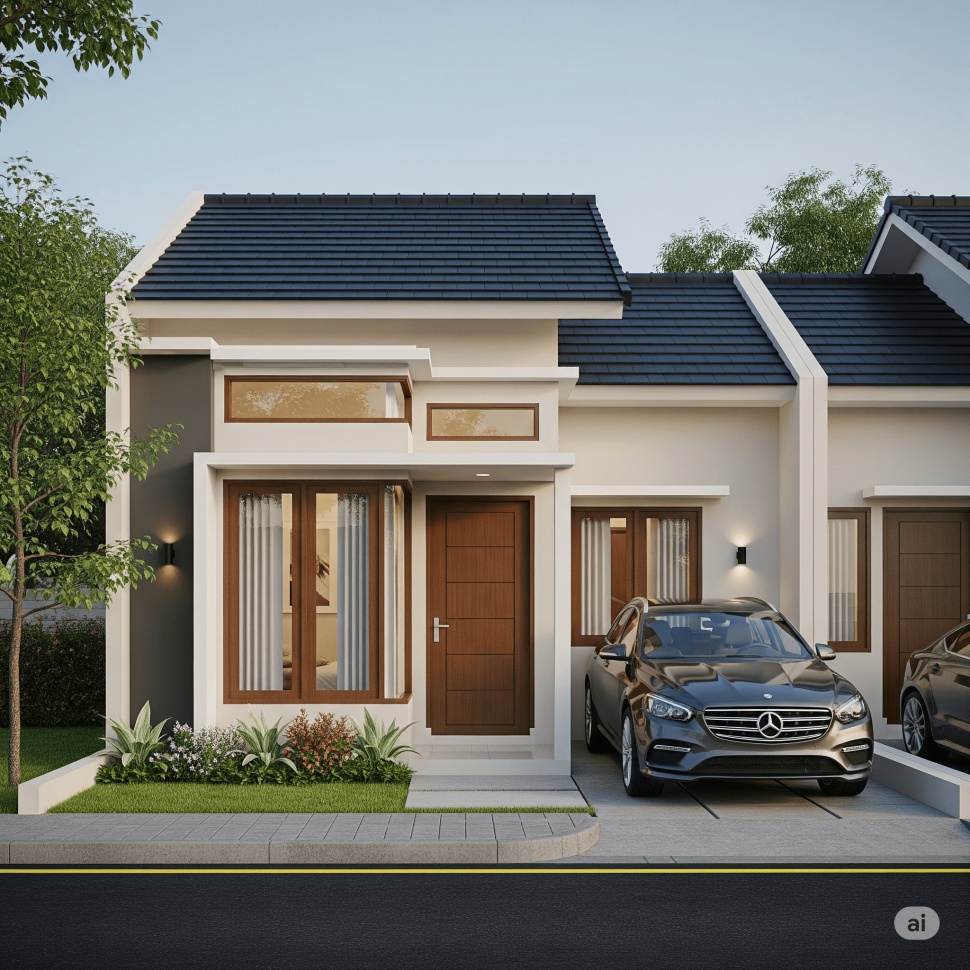 desain rumah subsidi minimalis tipe 36 (Gemini)