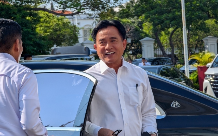Menteri Koordinator Bidang Hukum, HAM, Imigrasi, dan Pemasyarakatan atau Menko Kumham Imipas Yusril Ihza Mahendra. (Suara.com/Novian)