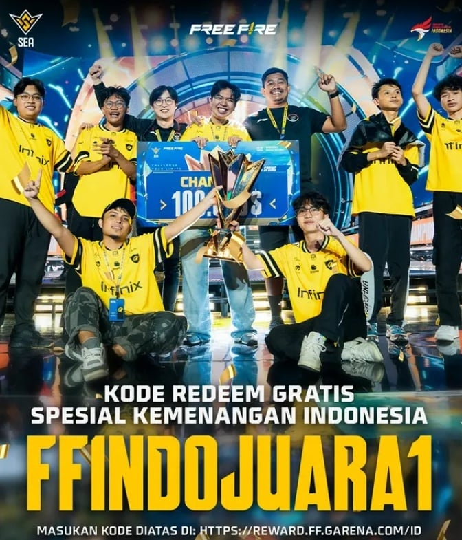 Kode redeem FF terbaru 16 juni 2025. (Instagram)