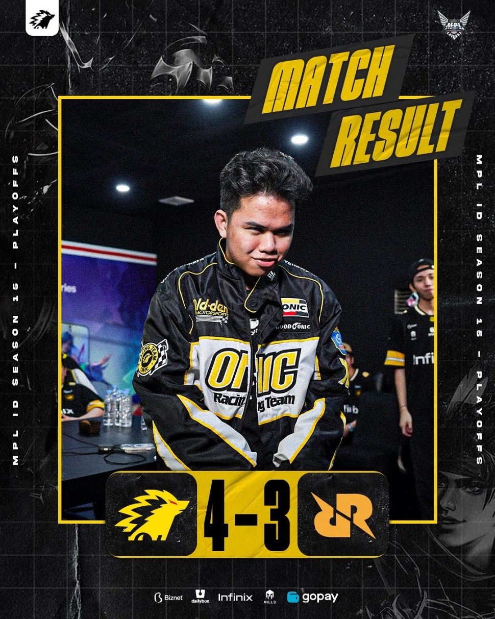 ONIC Sanz menjadi Final MVP MPL ID S15. (Instagram)