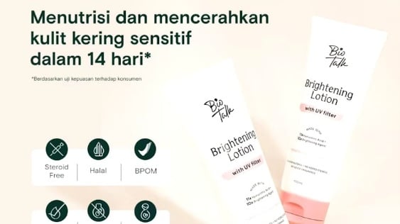 Body lotion BioTalk. (shopee.co.id)