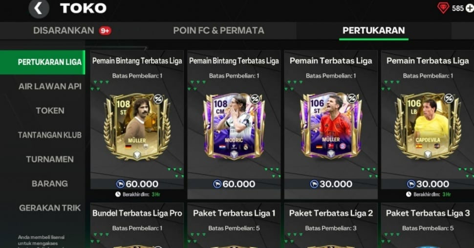 Pemain gratis di FC Mobile Juni 2025. (Suara.com/ Rezza Rachmanta)