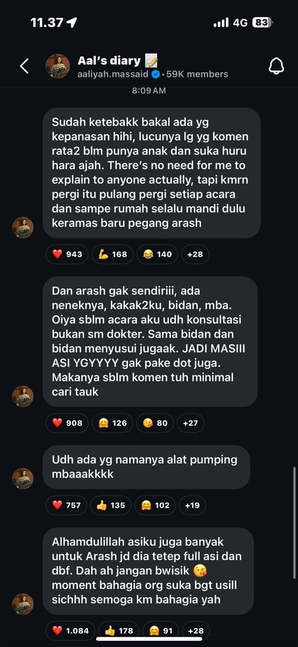 Unggahan Aaliyah Massaid [Instagram]