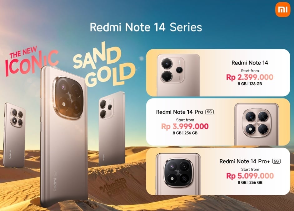 Warna anyar Redmi Note 14 series. (Xiaomi)
