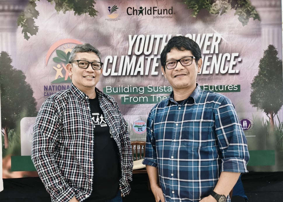 Ivan Tagor Manik dan Meinrad Indra Cahya, Sr. Program Specialist ChildFund International di Indonesia. (dok. ChildFund International di Indonesia)