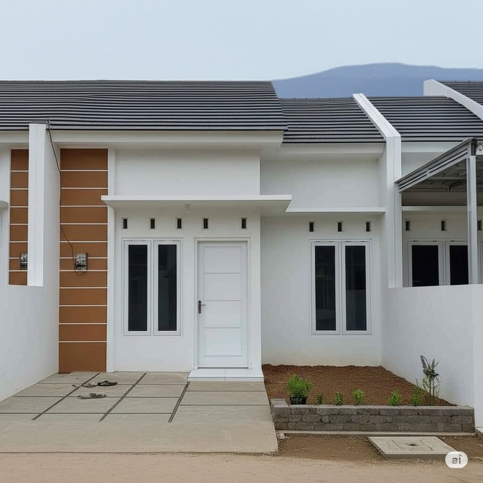Ilustrasi rumah subsidi. [Gemini AI]
