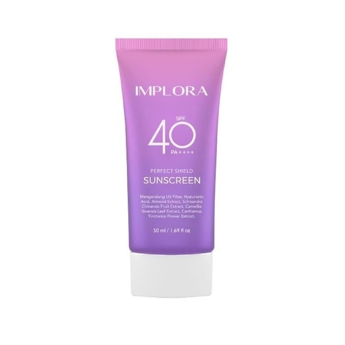 IMPLORA Perfect Shield Sunscreen SPF 40 PA++++. (Tokopedia)